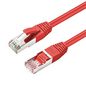 MicroConnect CAT6A S/FTP Network Cable 1m, Red