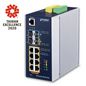 Planet Industrial L3 8-Port 10/100/1000T 802.3bt PoE + 2-Port 1G/2.5G SFP + 2-Port 10G SFP+ Managed Ethernet Switch