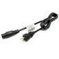 HP Power cord (Black) - 16 AWG, three conductor, 2.5m (8.2ft) long - Has straight (F) C13 receptacle (United States and Canada)