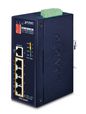 Planet Industrial 5-Port 10/100TX Ethernet Switch with 4-Port 802.3at PoE+