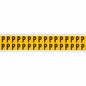 Brady 0.625" Character Height Black on Yellow Outdoor Numbers and Letters
