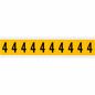 Brady 1" Character Height Black on Yellow Outdoor Numbers and Letters