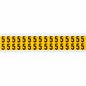 Brady 0.625" Character Height Black on Yellow Outdoor Numbers and Letters