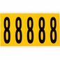 Brady 1560 Series Number and Letter Labels, Vinyl, Permanent Acrylic
