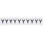 Brady 1" Character Height Black on White Outdoor Numbers and Letters, Y
