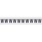 Brady 1" Character Height Black on White Outdoor Numbers and Letters, W