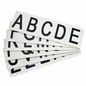 Brady 2" Character Height Black on White Outdoor Numbers and Letters, A-Z