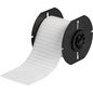 Brady B33 Series Coated Vinyl Cloth with Repositionable Adhesive Labels, 5000 Labels, Semi-gloss, White