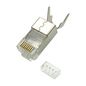 Lanview RJ45 STP plug Cat6a for AWG22-23 solid/stranded conductor 10 pcs. in a bag