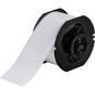 Brady B33 Series White Polyester with Permanent Rubber-based Adhesive Labels, 5000 Labels, Gloss, White