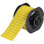 Brady B33 Series Tedlar Polyvinylflouride with Permanent Adhesive Wire Marking Labels, 5000 Labels, Matte, Yellow