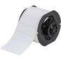 Brady B33 Series White Polyester with Permanent Acrylic Adhesive Labels, 1500 Labels, Gloss, White