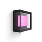 Philips by Signify Hue White and colour ambience Econic Outdoor Wall Light Integrated LED Millions of colours Black Smart control with Hue bridge*