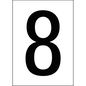 Brady A4 Number and Letter Labels, Laminated Polyester, Permanent Acrylic