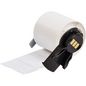 Brady Repositionable Vinyl Cloth Wire and Cable Labels, 250 labels, Semi-gloss, White