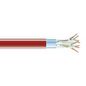 Black Box CAT6 400-MHz Shielded Solid Bulk Cable (F/UTP), Plenum, 1000-ft. (304.8-m), Red