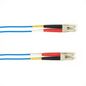 Black Box Multimode, 10-GbE 50-Micron OM3, Multicolored Fiber Optic Patch Cable, PVC, LC–LC, Blue, 4-m (13.1-ft.)