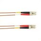 Black Box OM4 50-Micron Multimode Fiber Optic Patch Cable - LSZH, LC-LC, Brown, 3m