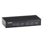 Black Box ServSwitch DT DVI with Bidirectional Audio, 4-Port, Black