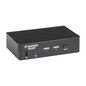Black Box 4K60, USB-C, 2-PORT DISPLAYPORT USB AUDIO KVM SWITCH
