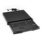 Black Box Rackmount Keyboard Tray with Touchpad - Sliding, 1U, 19"W x 16.5"D, 2-Point Mounting