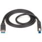 Black Box USB 3.0 Cable - Type A Male to Type B Male, Black, 10-ft.