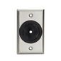 Black Box A/V Stainless Wallplate, 0.25" - 1.75" hole