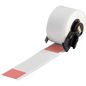 Brady BMP61 M611 TLS2200 Self-laminating Vinyl Wire and Cable Labels, 25.4 x 101.6 mm, 100 Label(s)/Roll, Red/Transparent