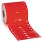 Brady 25 mm Small Core Polyester Tags, 75 x 10 mm, 1000 Tags, Gloss, Red