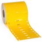 Brady 25 mm Small Core Polyester Tags, 75 x 10 mm, 1000 Tags, Matt, Yellow