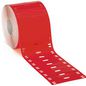 Brady 25 mm Small Core Polyester Tags, 60 x 10 mm, 1000 Tags, Gloss, Red