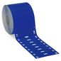 Brady 25 mm Small Core Polyester Tags, 60 x 10 mm, 1000 Tags, Gloss, Blue