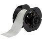 Brady B33 Series Rotating Vinyl Wire Labels, 1000 Labels, Matte, White/Clear