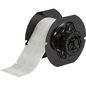 Brady B33 Series Rotating Vinyl Wire Labels, 600 Labels, Matte, White/Clear