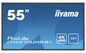 iiyama 55" Super Slim, 3840x2160, 4K UHD, VA panel,  34mm depth, 2xHDMI, USB Media, 700cd/m²