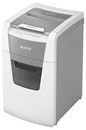 Leitz Quiet, clean and secure autofeed paper shredder.  Shreds 150 sheets automatically.  P5 micro cut.