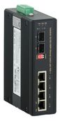 Barox Industrial switch with PoE++ and optical uplink, 4 x 10/100/1000TX with PoE++, 2 x 100/1000SFP, w/o SFPs, w/o power supply