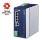 Planet Industrial Renewable Power 5-Port Gigabit Managed Switch/Router with 4-Port 802.3at PoE+