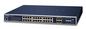 Planet L2+ 24-Port 10/100/1000T 802.3at PoE + 4-Port 10G SFP+ Managed Switch / 600 W, w/RPS, 5071 g
