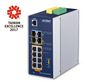 Planet Industrial L3 8-Port 10/100/1000T 802.3at PoE + 2-Port 1G/2.5G SFP + 2-Port 10G SFP+ Managed Ethernet Switch