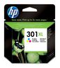 HP Ink C/M/Y, 9ml No. 301XL High capacity