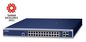 Planet L3 24-Port 10/100/1000T 802.3bt PoE + 2-Port 10GBASE-T + 2-Port 10G SFP+ Managed Switch with Dual Modular Power Supply Slots