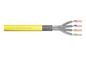 Digitus CAT 7A S-FTP installation cable, 1500 MHz Dca (EN 50575), AWG 22/1, 1000 m drum, sx, yellow