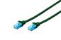Digitus CAT 5e U-UTP patch cord, Cu, PVC AWG 26/7, length 1 m, color green