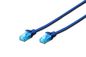 Digitus CAT 5e U-UTP patch cord, Cu, PVC AWG 26/7, length 5 m, color blue