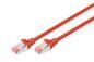 Digitus CAT 6 S-FTP patch cord, Cu, LSZH AWG 27/7, length 0.25 m, color red