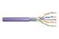 Digitus CAT 6 F-UTP installation cable, 250 MHz Eca (EN 50575), AWG 23/1, 305 m drum, sx, purple