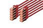 Digitus CAT 6 S-FTP patch cord, Cu, LSZH AWG 27/7, length 1 m, 10 pieces, color red