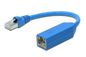 Digitus CAT 7 S-FTP RJ45 adapter, shielded, LSZH, AWG27/7 Pin assignment T568B, IEC 60603-7-51, blue