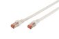 Digitus CAT 6 S-FTP patch cord, Cu, LSZH AWG 27/7, length 0.5 m, color white